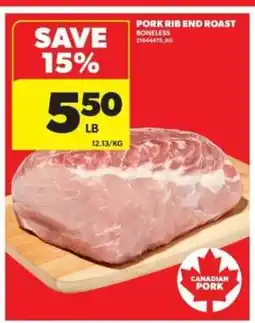 Real Canadian Superstore Pork Rib End Roast offer
