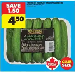 Real Canadian Superstore FARMER'S MARKET MINI CUCUMBERS offer