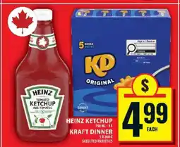 Food Basics Heinz Ketchup & Kraft Dinner offer