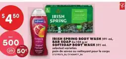 No Frills Irish Spring Body Wash / Bar Soap / Softsoap Body Wash offer