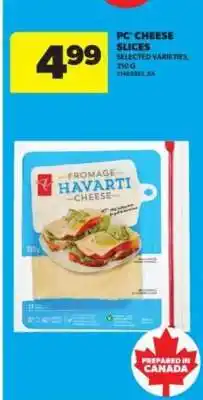 Real Canadian Superstore PC Cheese Slices offer