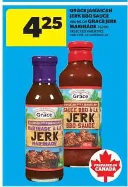 Real Canadian Superstore Grace Jamaican Jerk BBQ Sauce or Grace Jerk Marinade offer