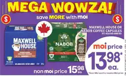 Food Basics Maxwell House or Nabob Coffee Capsules offer