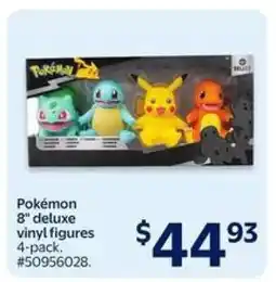Walmart Pokémon 8 deluxe vinyl figures 4-pack offer