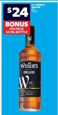 Real Canadian Liquorstore J.P. Wiser's Deluxe offer