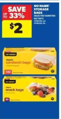 Real Canadian Superstore No Name Storage Bags offer