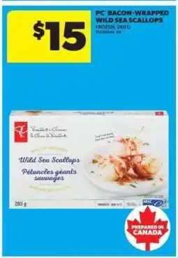 Real Canadian Superstore PC Bacon-Wrapped Wild Sea Scallops offer