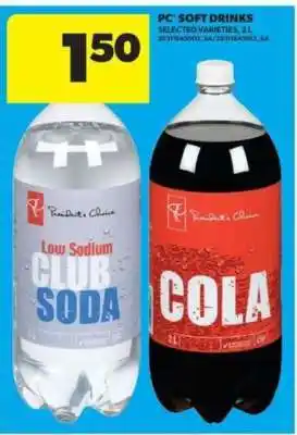 Real Canadian Superstore PC Soft Drinks offer