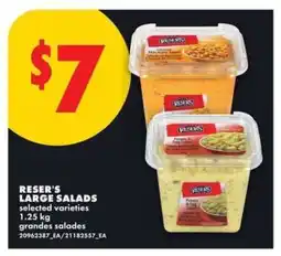No Frills RESER'S LARGE SALADS offer