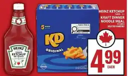 Food Basics Heinz Ketchup / Kraft Dinner Noodle Meal offer