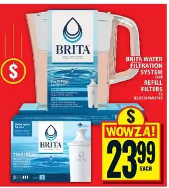 Food Basics Brita Water Filtration System offer