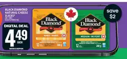 Food Basics BLACK DIAMOND NATURAL CHEESE SLICES offer