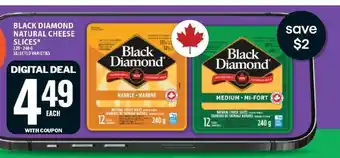 Food Basics BLACK DIAMOND NATURAL CHEESE SLICES offer