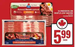Food Basics SCHNEIDERS OR MAPLE LEAF BACON offer