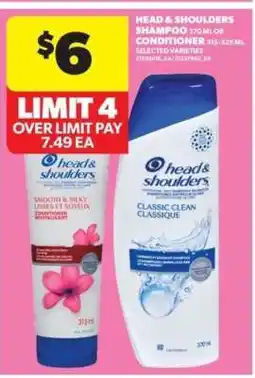 Real Canadian Superstore Head & Shoulders Shampoo or Conditioner offer