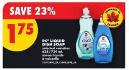 No Frills PC liquid dish soap offer