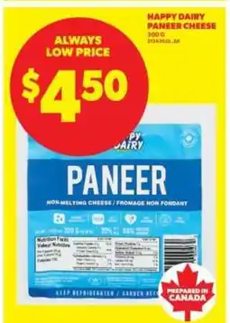 Real Canadian Superstore Happy Dairy Paneer Cheese offer