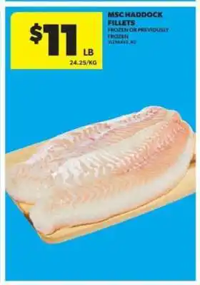 Real Canadian Superstore MSC Haddock Fillets offer
