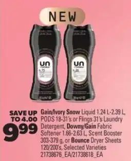 Real Canadian Superstore Gain/Ivory Snow Laundry Products offer