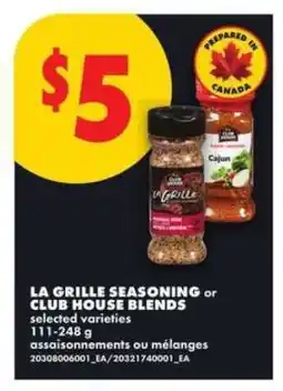 No Frills La Grille Seasoning or Club House Blends offer