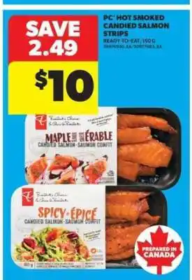 Real Canadian Superstore PC Hot Smoked Candied Salmon Strips offer