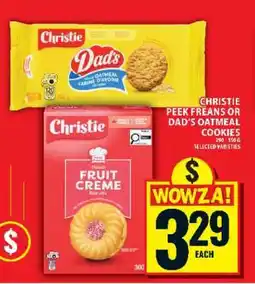 Food Basics CHRISTIE PEEK FREANS OR DAD’S OATMEAL COOKIES offer