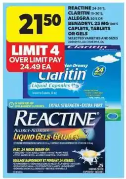 Real Canadian Superstore Reactine, Claritin, Allegra, Benadryl offer