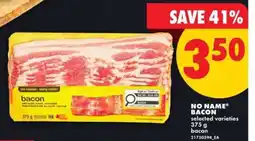 No Frills NO NAME BACON offer