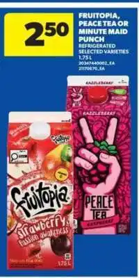 Real Canadian Superstore Fruitopia, Peace Tea or Minute Maid Punch offer