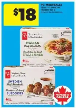 Real Canadian Superstore PC MEATBALLS offer