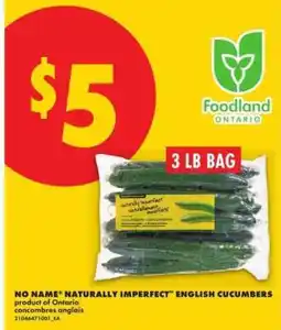 No Frills NO NAME NATURALLY IMPERFECT ENGLISH CUCUMBERS offer