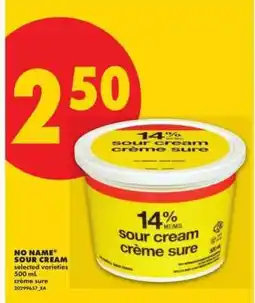 No Frills NO NAME Sour Cream offer