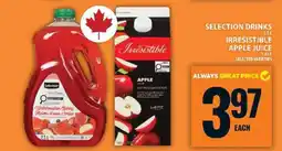 Food Basics Selection Drinks / Irresistible Apple Juice offer
