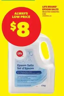 Real Canadian Superstore LIFE BRAND EPSOM SALTS offer