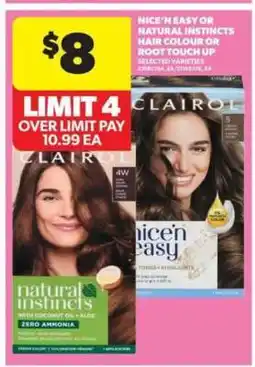 Real Canadian Superstore Nice'n Easy or Natural Instincts Hair Colour or Root Touch Up offer
