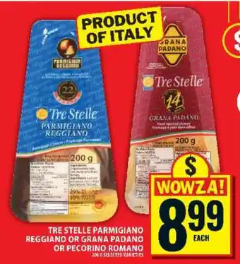 Food Basics Tre Stelle Parmigiano Reggiano or Grana Padano or Pecorino Romano offer