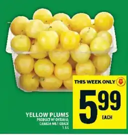 Food Basics YELLOW PLUMS offer