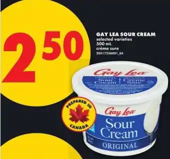 No Frills GAY LEA SOUR CREAM offer