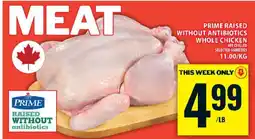 Food Basics Prime Whole Chicken offer