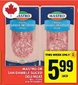 Food Basics MASTRO OR SAN DANIELE SLICED DELI MEAT offer