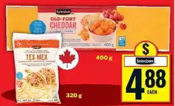 Food Basics Selection Old-Fort Cheddar / Tex Mex offer