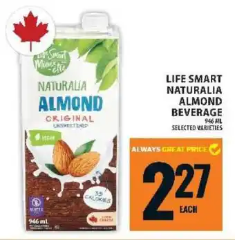 Food Basics LIFE SMART NATURALIA ALMOND BEVERAGE offer