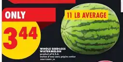 No Frills WHOLE SEEDLESS WATERMELON offer