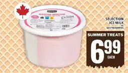 Food Basics SELECTION ICE MILK offer
