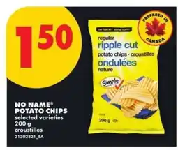 No Frills NO NAME POTATO CHIPS offer