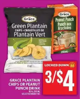 Food Basics Grace Plantain Chips or Peanut Punch Drink offer
