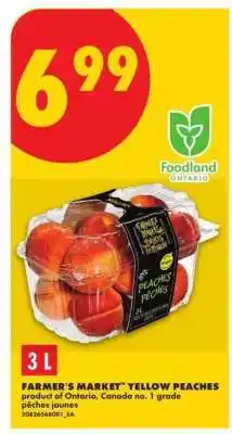 No Frills FARMER'S MARKET YELLOW PEACHES offer