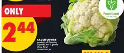 No Frills CAULIFLOWER offer