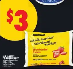 No Frills No Name Frozen Fruit offer