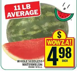 Food Basics WHOLE SEEDLESS WATERMELON offer